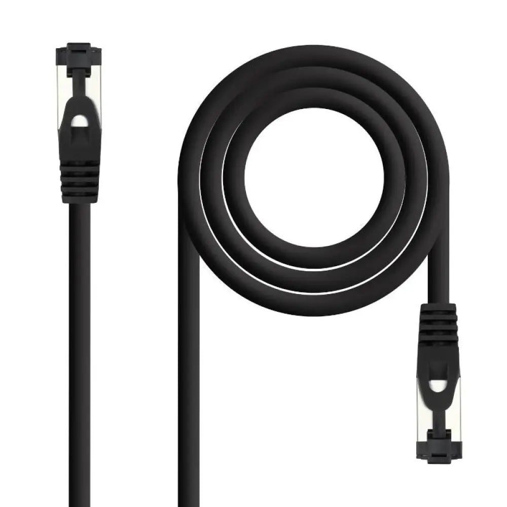 Nanocable - Cable de red Cat. 8.1 2 GHz SSTP Negro 3 m para conexiones eléctricas fiables en entornos domésticos y profesionales, ideal para instalaciones con alta demanda de ancho de banda