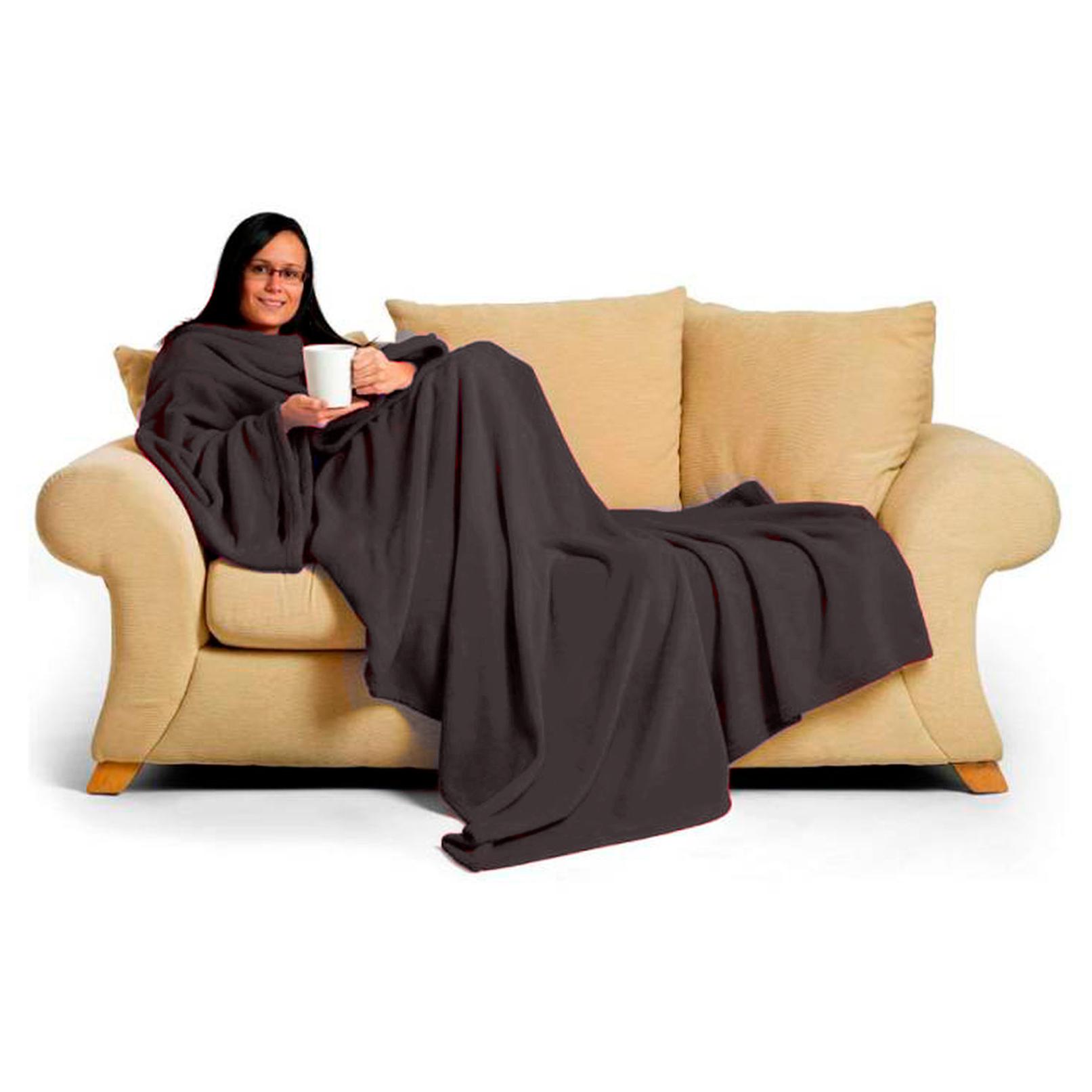 Batamanta | Suave y cálida al Tacto, Muy cómoda y Ligera | Manta para el sofá, Ideal para Regalar | Mantiene el Calor del Cuerpo | Color Negro | Marca