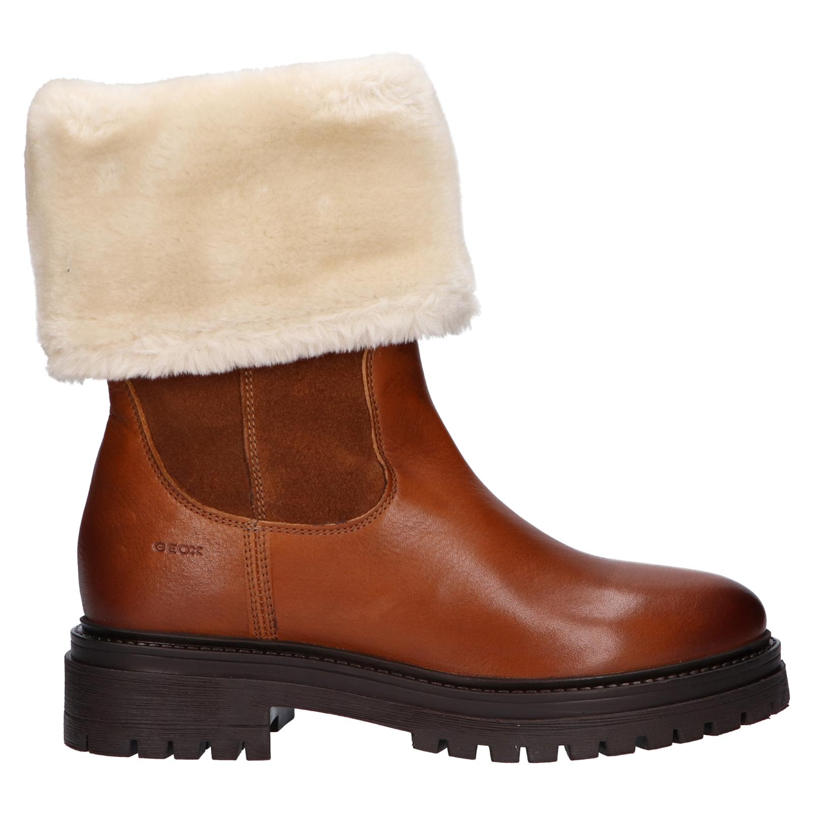 Geox women's boots d04hrm 02246 d iridea c6001 cognac