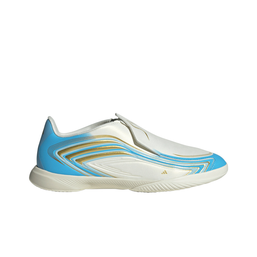 BOTAS FÚTBOL NIÑO Adidas F50 MESSI LEAGUE IN JR PLCE PLATA