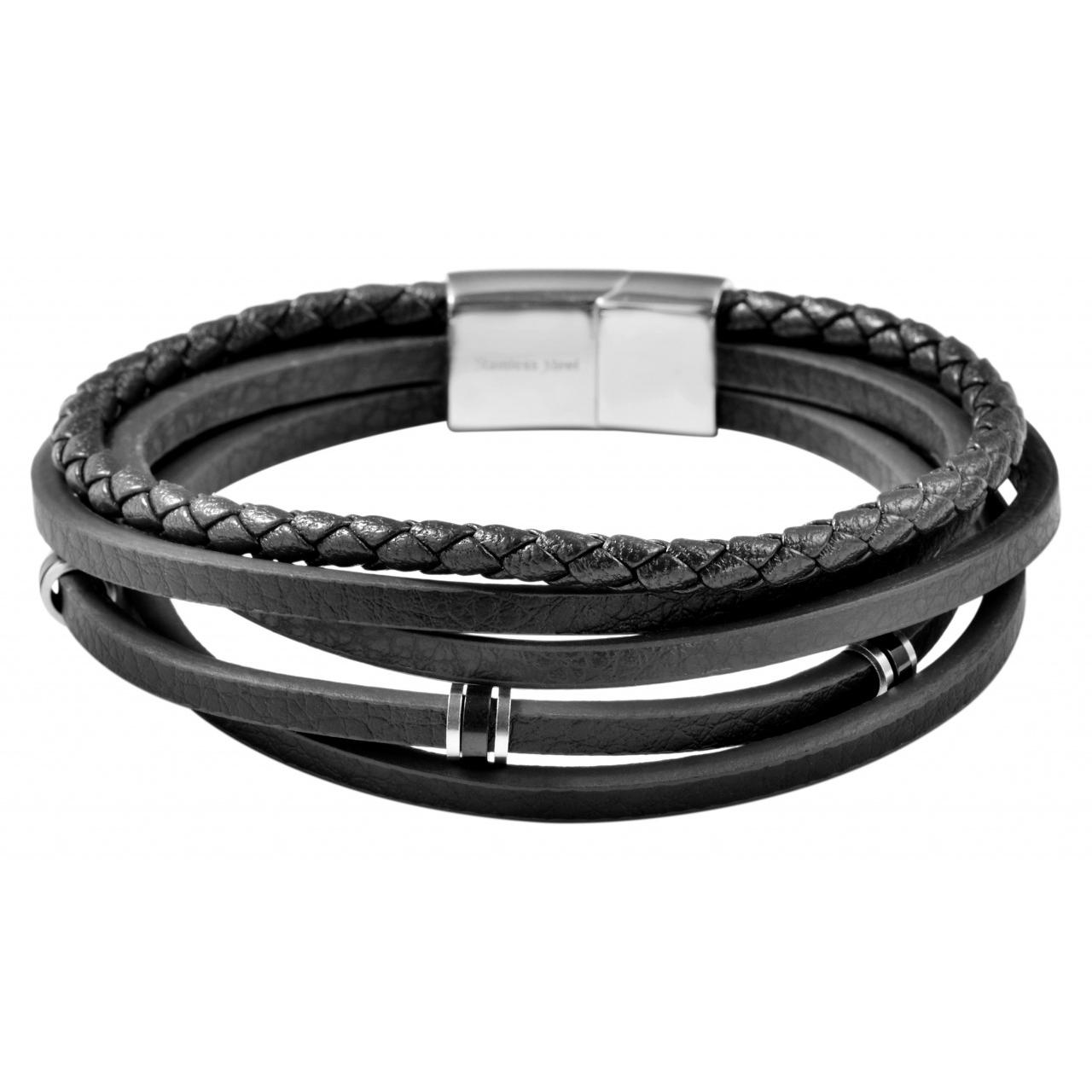 Akzent® Pulsera em Couro Genuíno