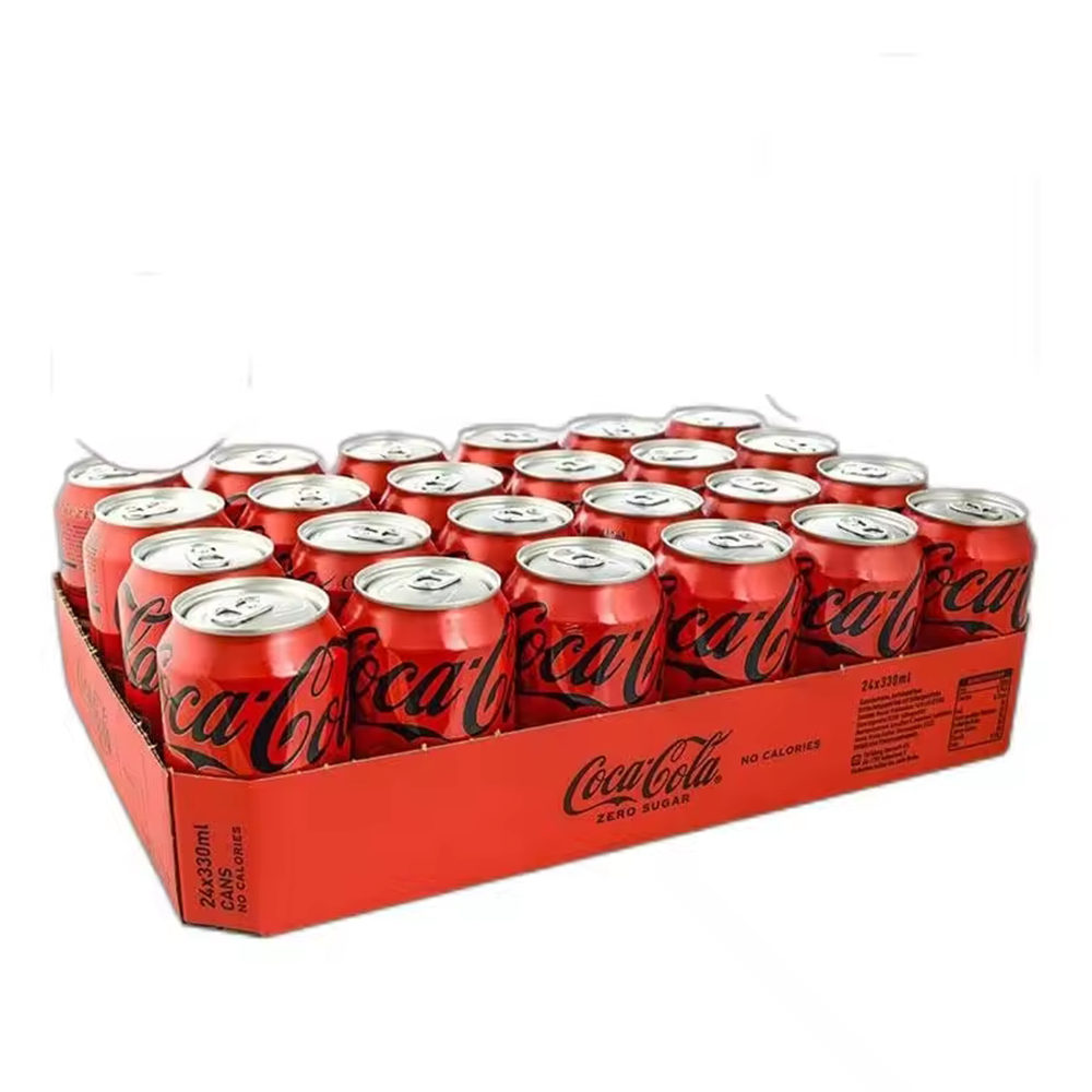 Coca-Cola Sabor Original Refresco de cola Pack de 24*330 ml,Coca-Cola Zero Azúcar lata 24*330ml