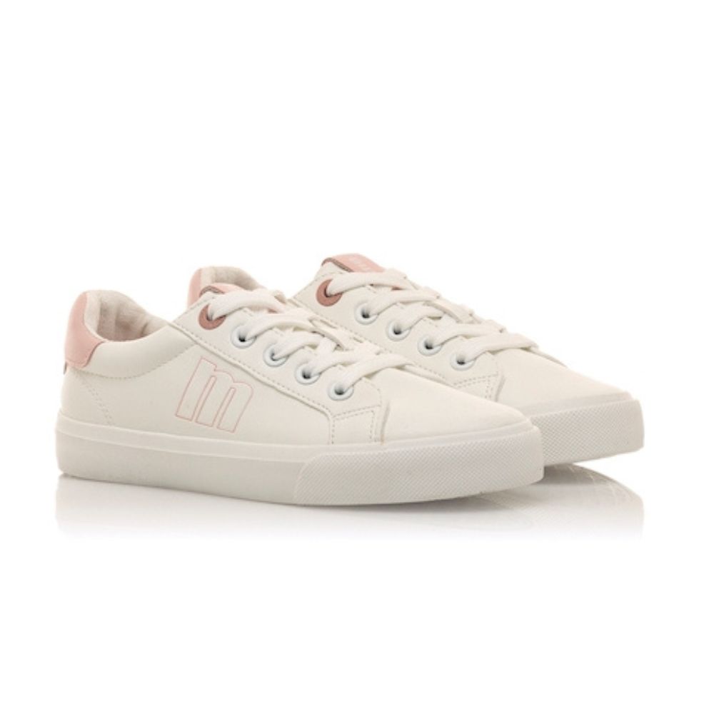 Zapatillas De Deporte marca Mustang modelo 48936 para niña en color blanco y rosa