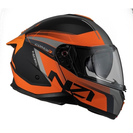 NZI COMBI 3 Duo DAILY negro naranja mate abatible doble homologación 150374A015