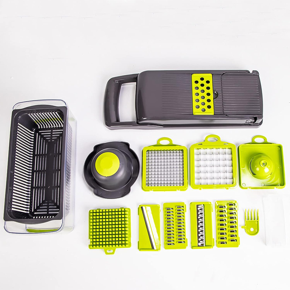 Cortador de Verduras Multifunctional 12 en 1 Inoxidable Acero