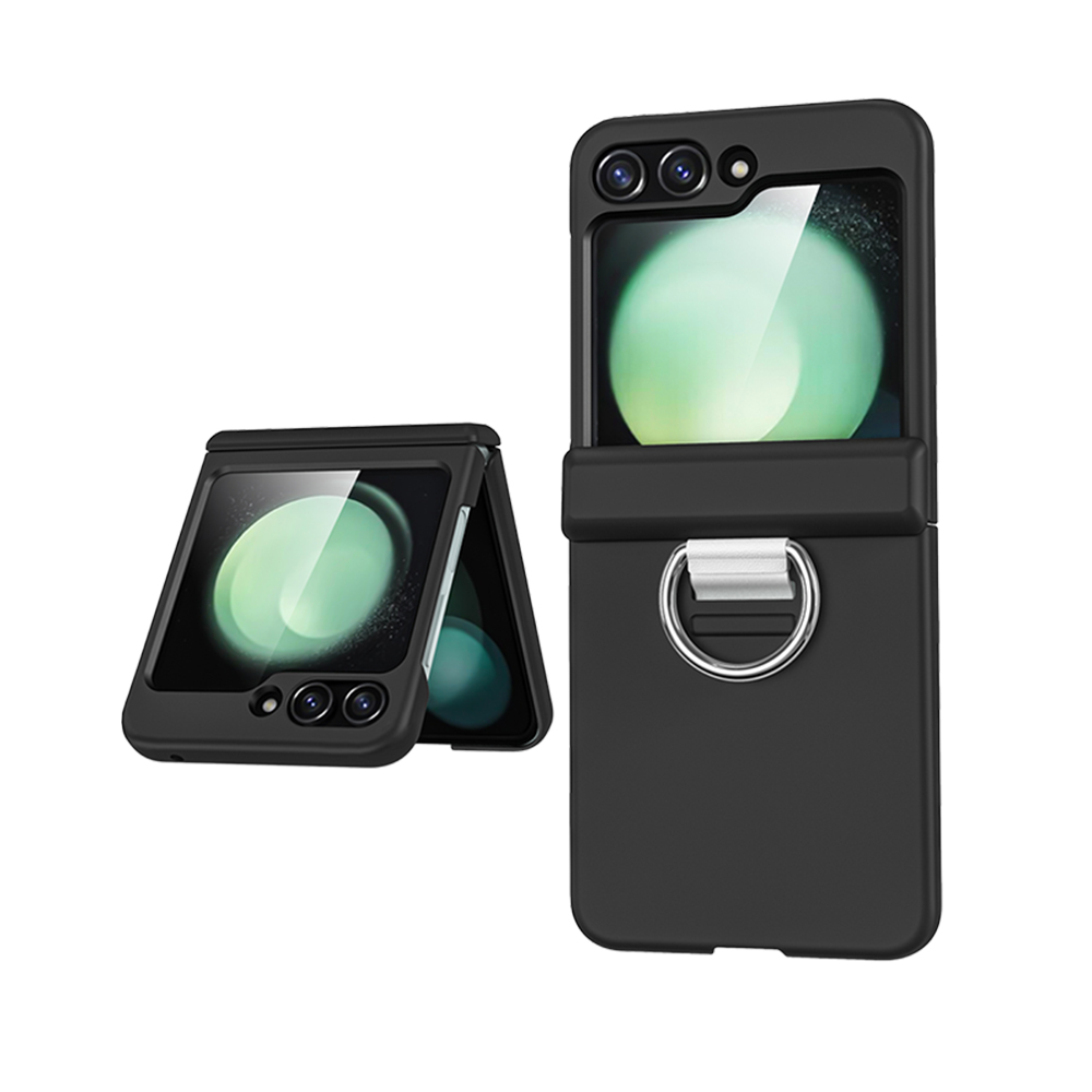 PACIFICO Funda Plegable con Anillo Sujetador Compatible con Samsung Galaxy Z Flip 4 / Z Flip 5 / Z Flip 6 / Z Flip 7 / Z Flip 8, Carcasa Protectora Disponible en 7 Colores