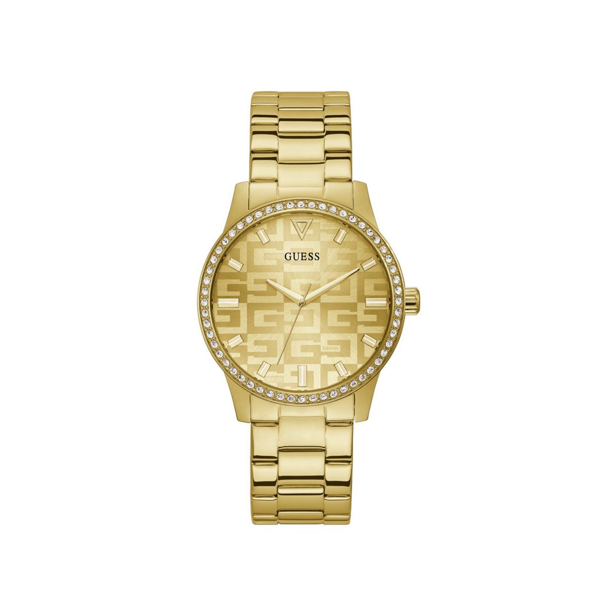 Guess Reloj Mujer Caja De Acero Pulsera Acero De Color Oro Resistente Al Agua 5 Atm Gw0292l2