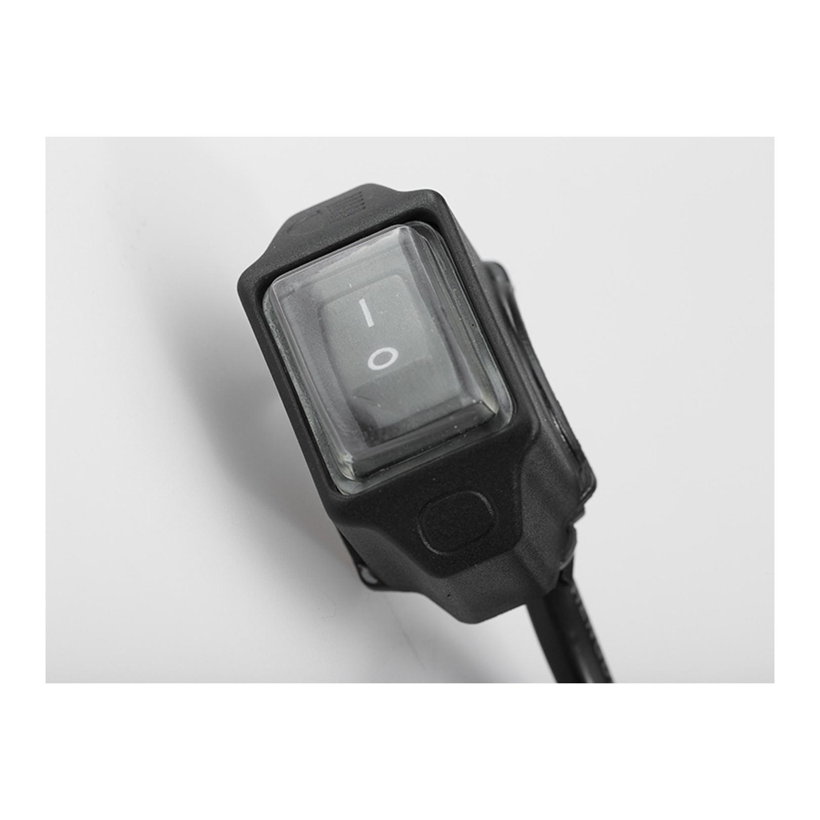 SW-MOTECH - Interruptor del cockpit cable 30 cm para motocicleta, accesorio exterior de almacenamiento resistente y duradero ideal para uso en moto, compatible con sistemas eléctricos estándar