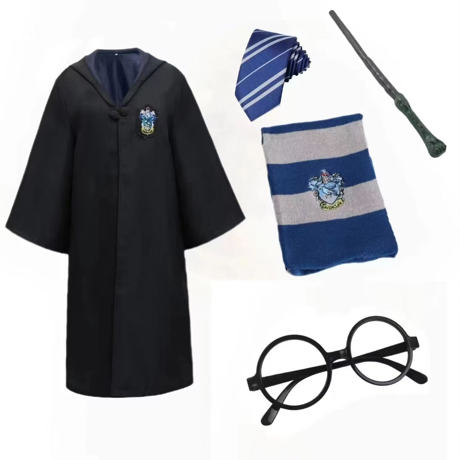 Conjunto de disfraz, 7 piezas, disfraz de Halloween, accesorios para juegos de ,rolmascarada（La talla es pequeña, recomendamos pedir una talla más）