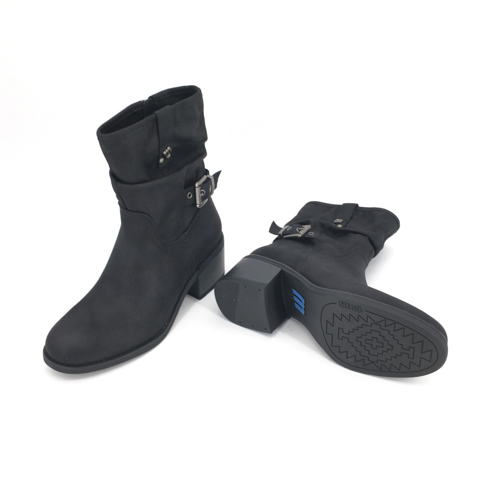Botín Mustang para mujer, mod.59351, Botín Mustang con hebilla y tacón medio