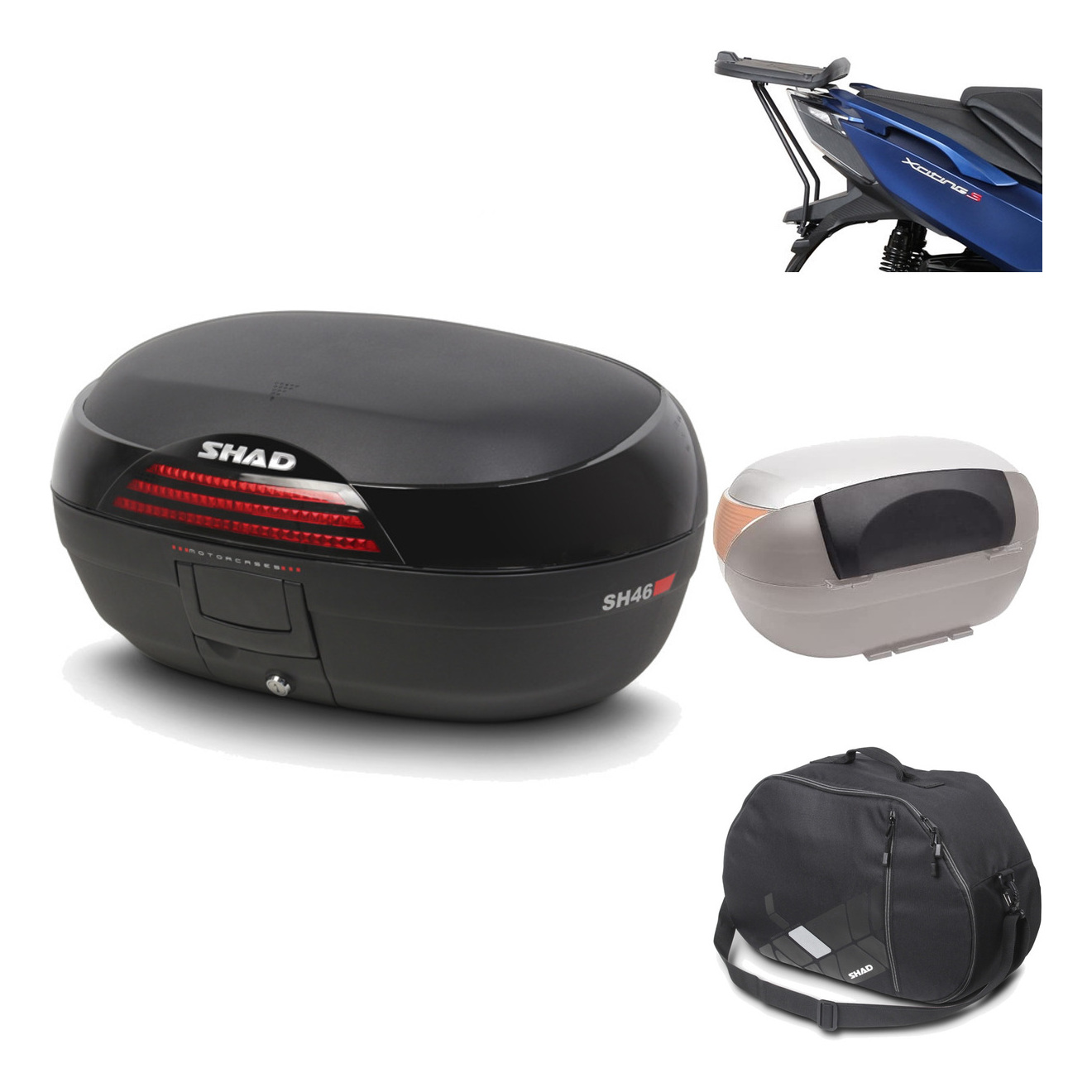 Baul Trasero + Herraje Montaje + Accesorios Sh46 Sh 46 New Model KIT-184135
