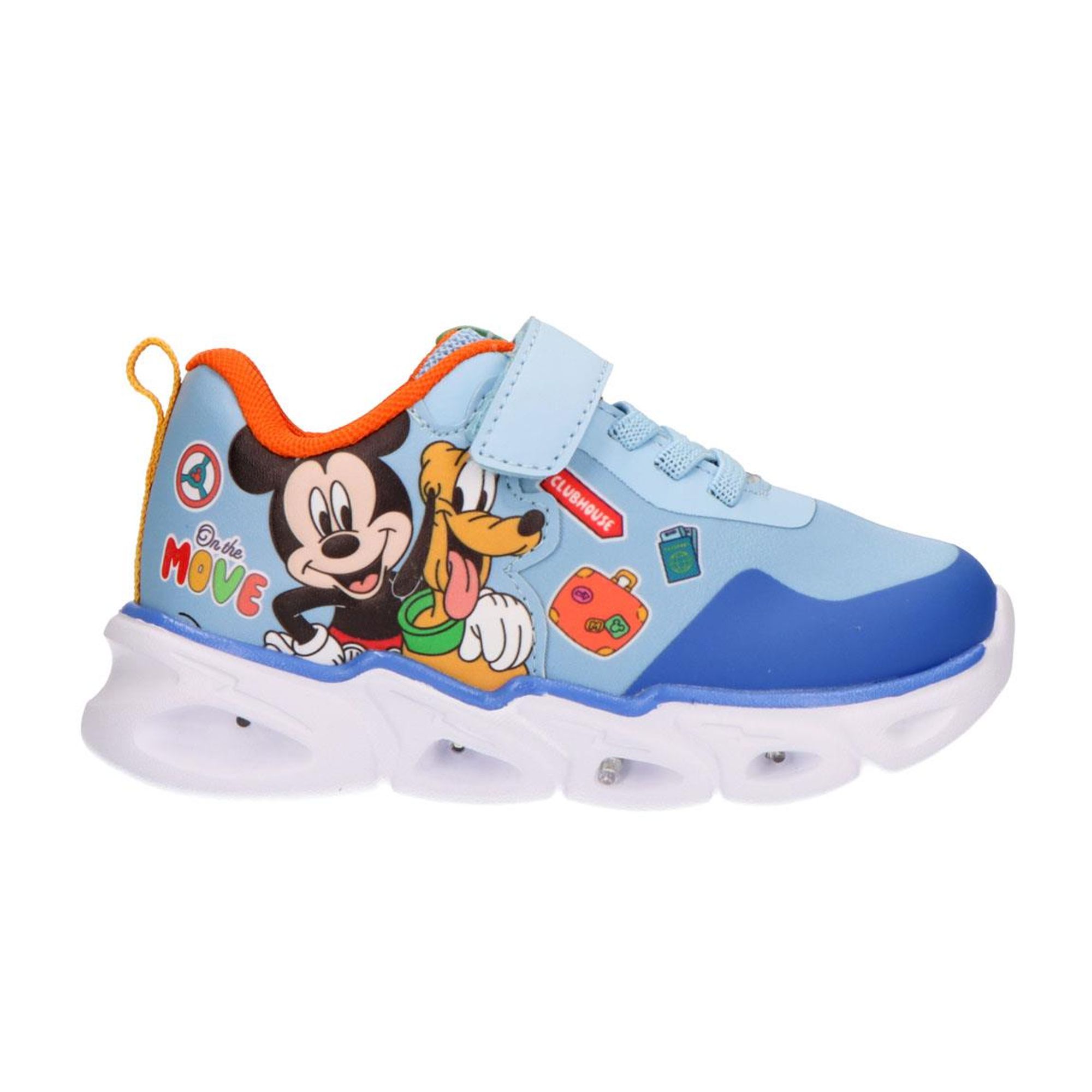 Deportivas Mickey y Minnie para Niños y Niñas - Zapatillas Disney con Suela Ligera EVA, Cómodas, Resistentes y Ajustables con Velcro, Ideales para Colegio, Parque y Uso Diario