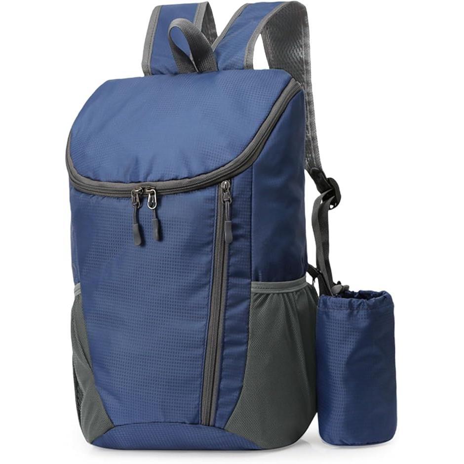 Mochila Plegable Ultraligera, Mochila de Senderismo para Hombres Mujeres, Mochila de Viaje Impermeable, Ideal para Trekking, Viajes, Senderismo y Campamento