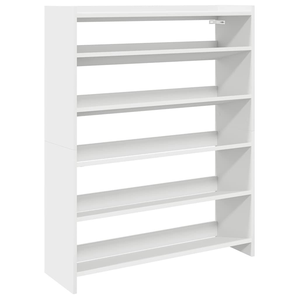 vidaXL Mueble zapatero madera contrachapada blanco 80x25x100 cm