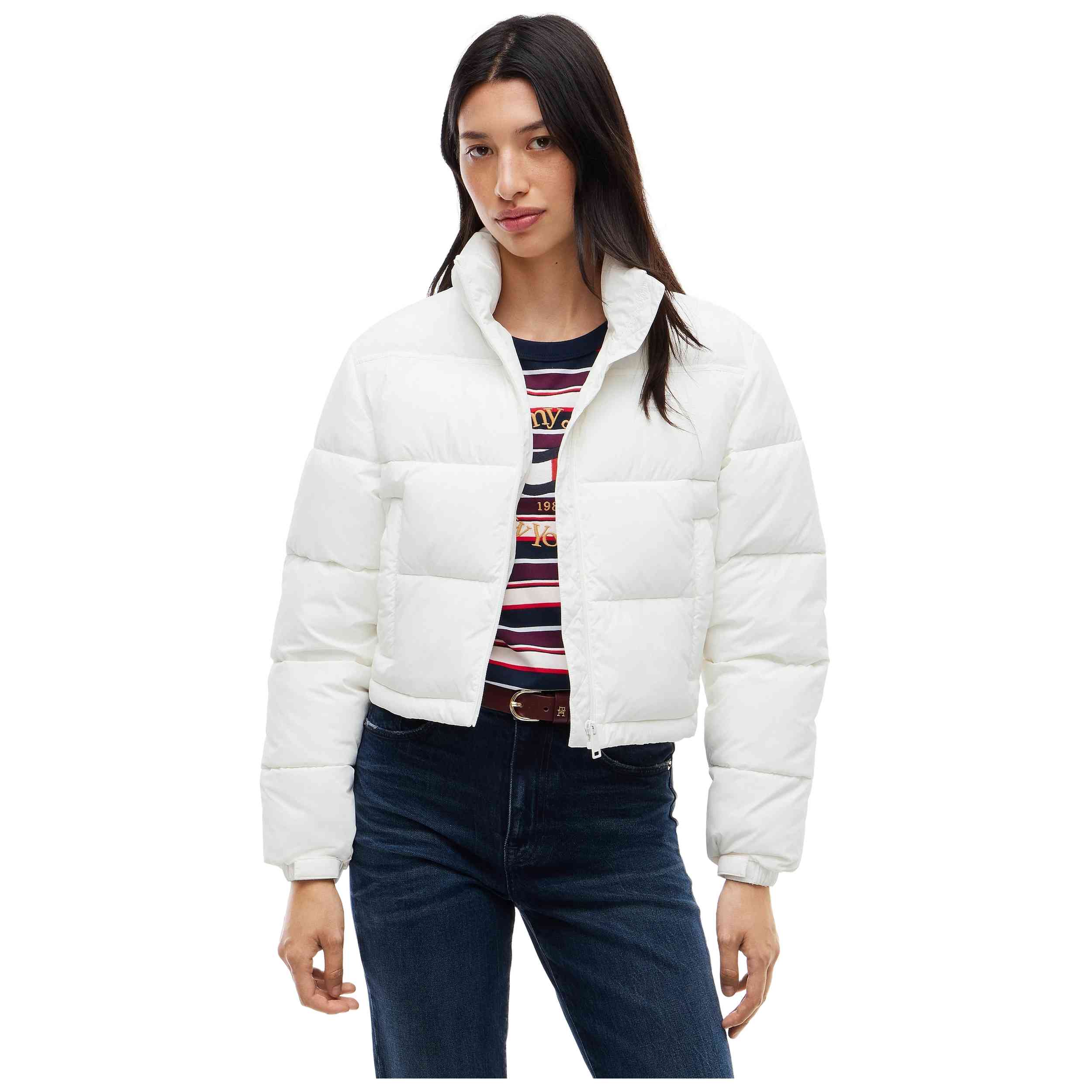 Abrigo Tommy Hilfiger modelo DW0DW21620 para Mujer en color Blanco