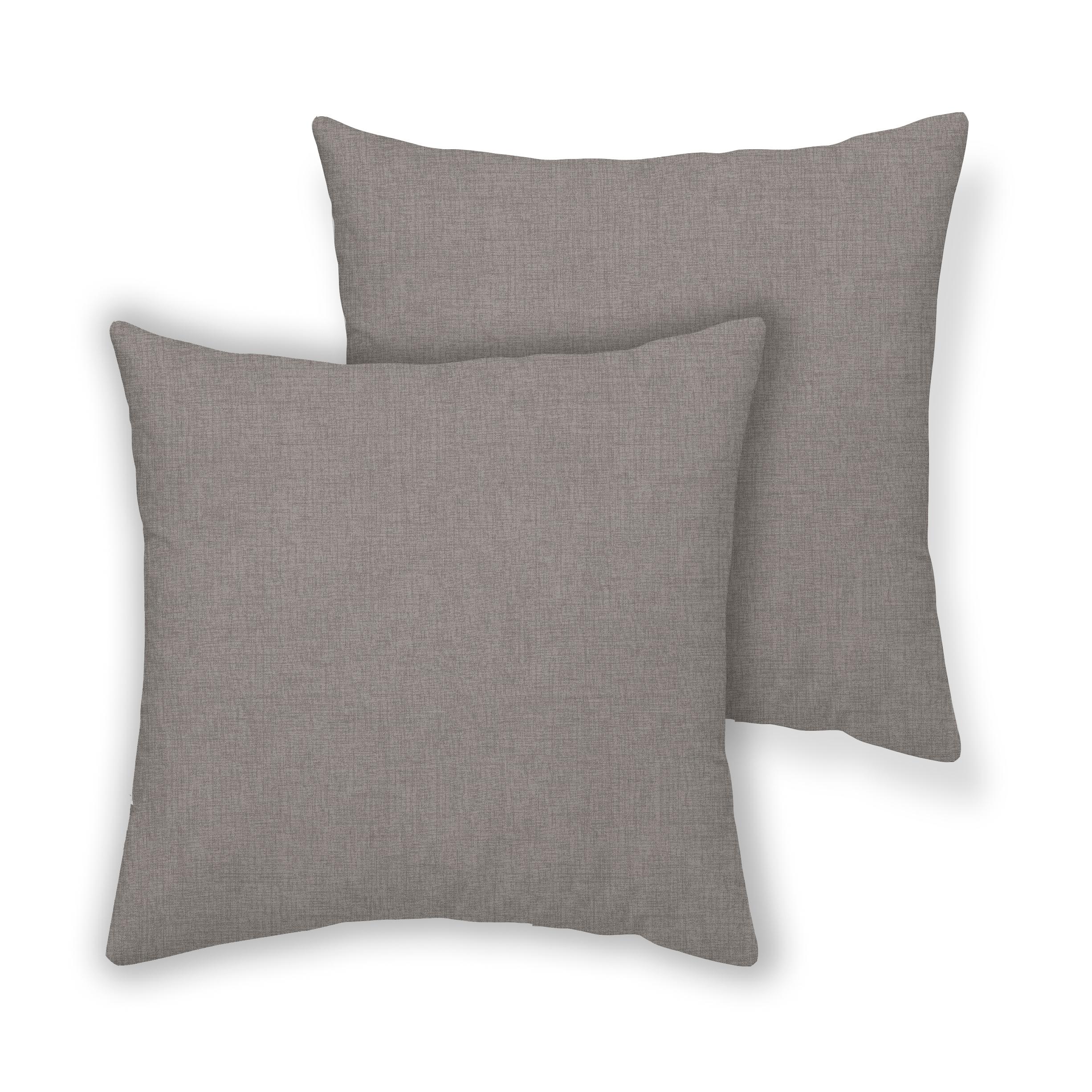 NORDIC HOME - Pack 2 fundas de cojín RUSTIC gris