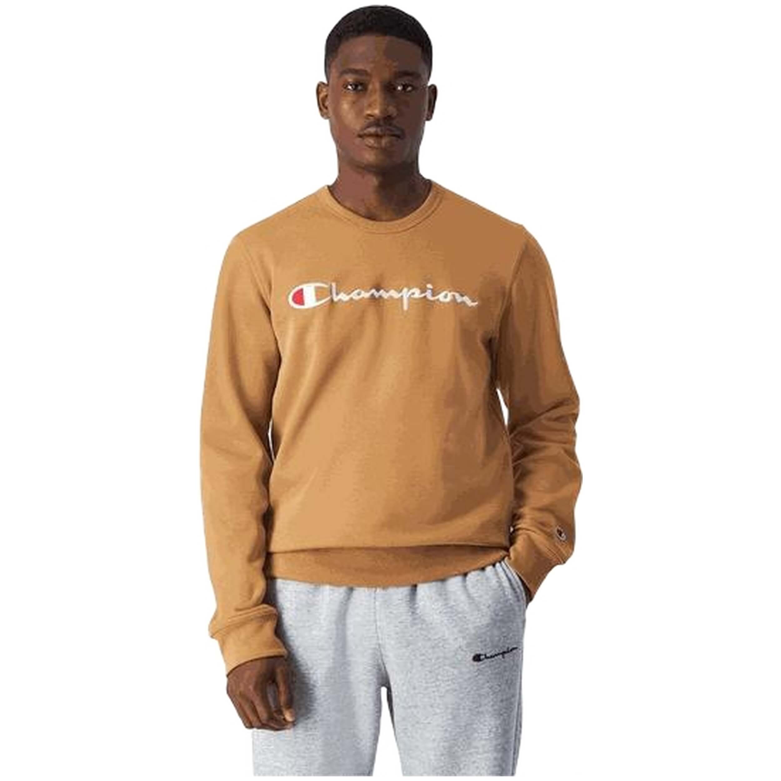 Sudaderas Sin Capucha Champion modelo 220254-MS034 para HOMBRE en color Marron