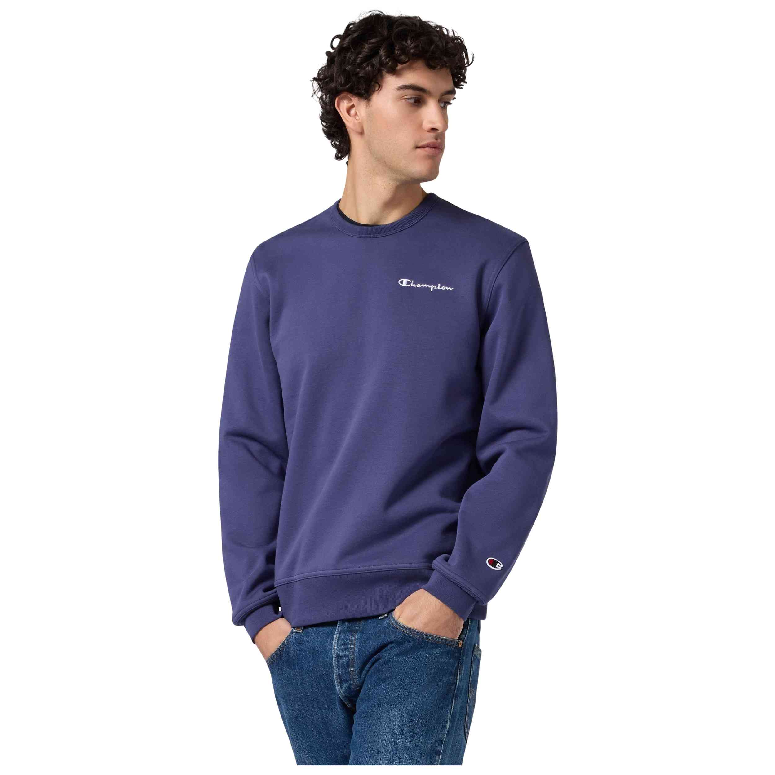 Textil Champion modelo Crewneck Sweatshirt en color Azul