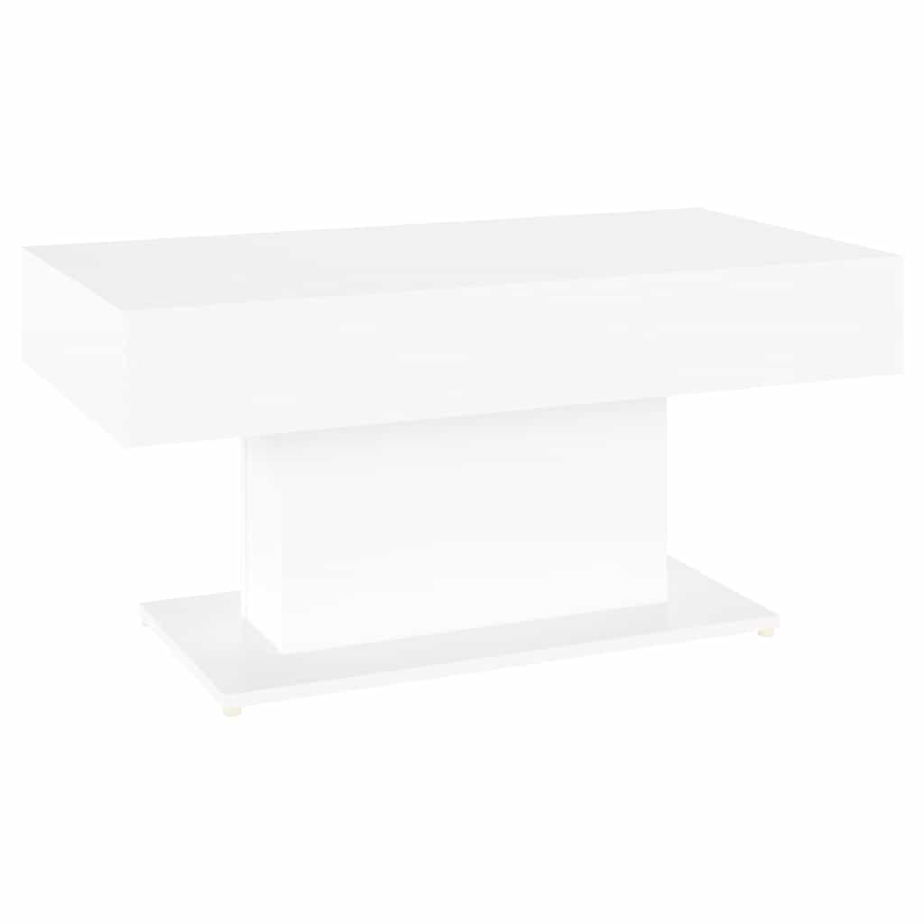 vidaXL Mesa de centro madera contrachapada blanco 96x50x45 cm