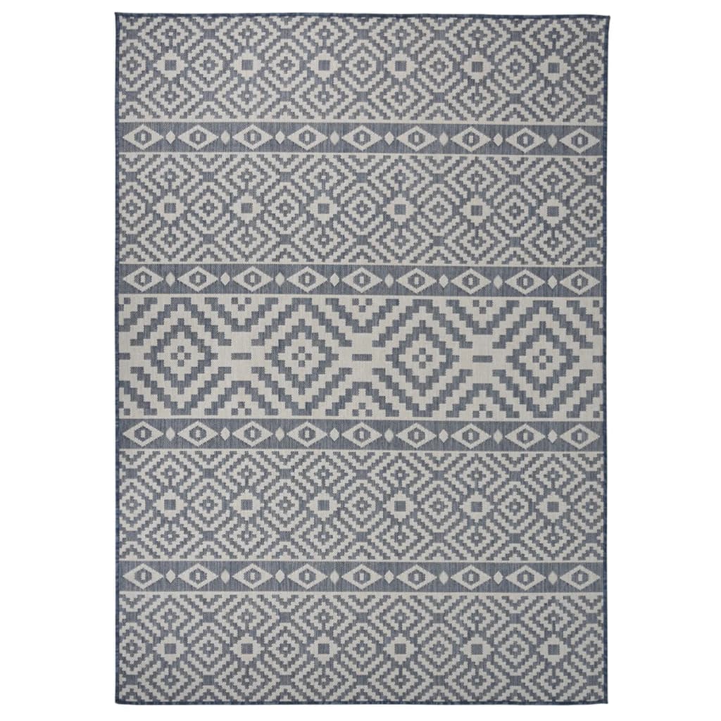 vidaXL Alfombra de exterior de tejido plano 120x170 cm Multicolor