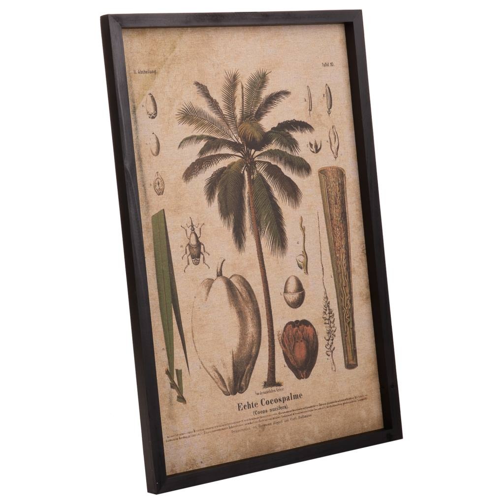 Wonderlust Deco - Cuadro madera y tela 40x60x2,5 Multicolor 40x60x2,5