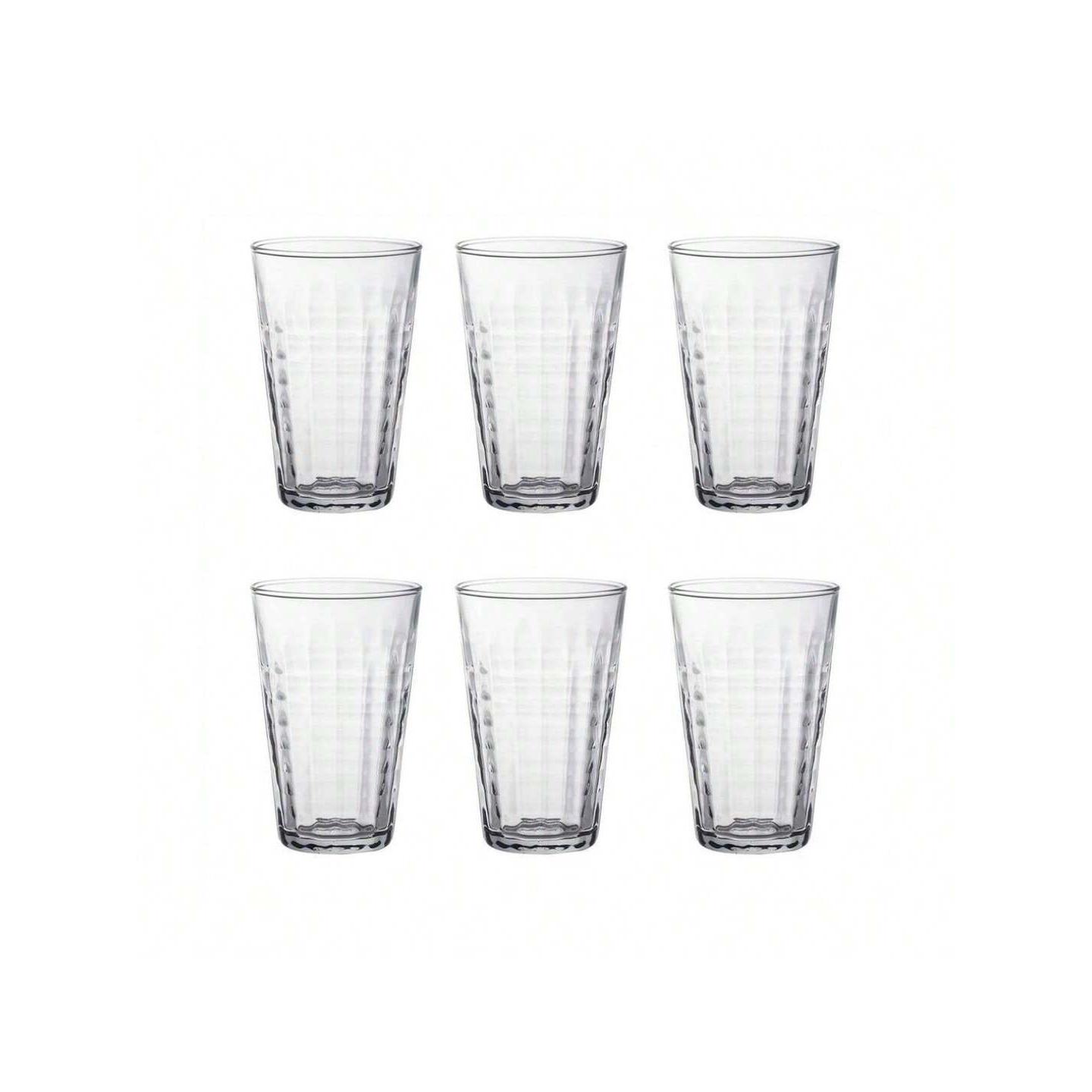 Duralex - Juego de 6 Vasos de Cristal Transparente Duralex Prisme 50cl | Amystyle