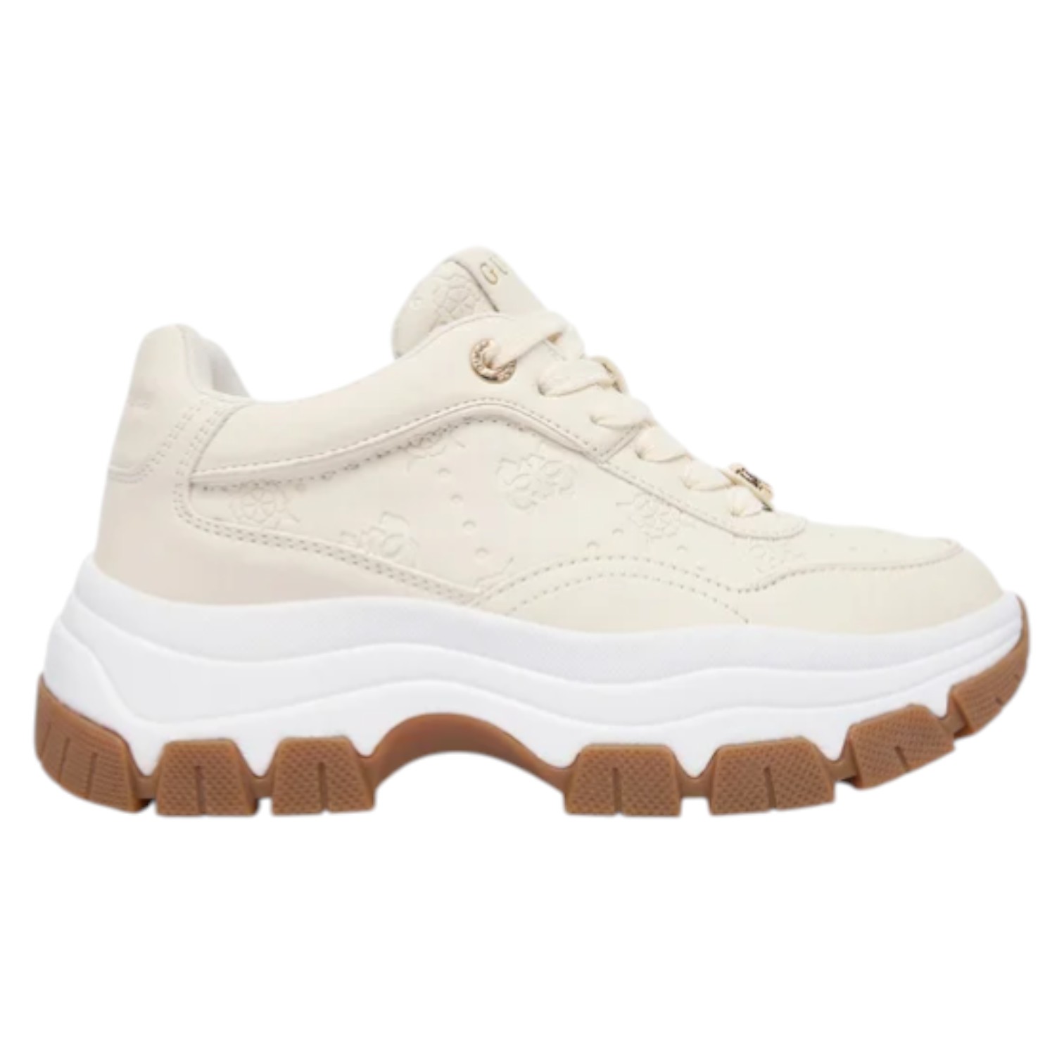 Sneakers Guess Donna Berrett 2 4G Logo Peony Leather Cream