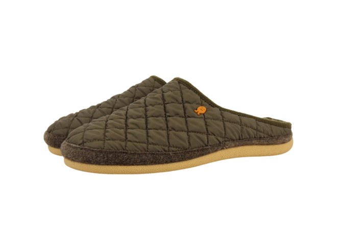 Zapatilla de Casa Hombre Gioseppo Hot Potatoes Stafford - Acolchado Caqui, Plantilla Extraíble