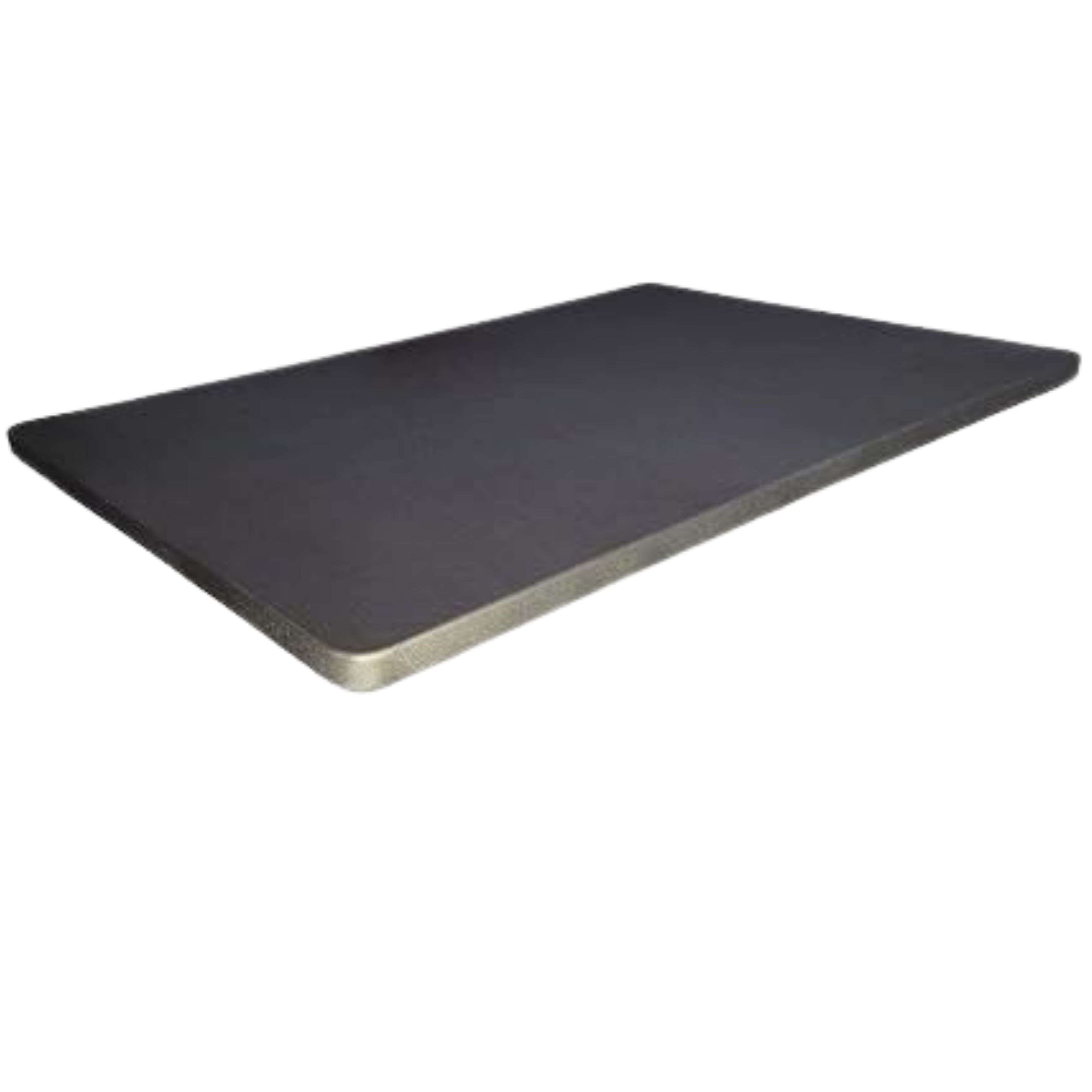 Miroytengo Base Tapizada Gris Marengo 5 Refuerzos Transversales, Tubo 40x30 mm, Tejido 3D Transpirable, 6cm Grosor (150x190, Sin Patas)
