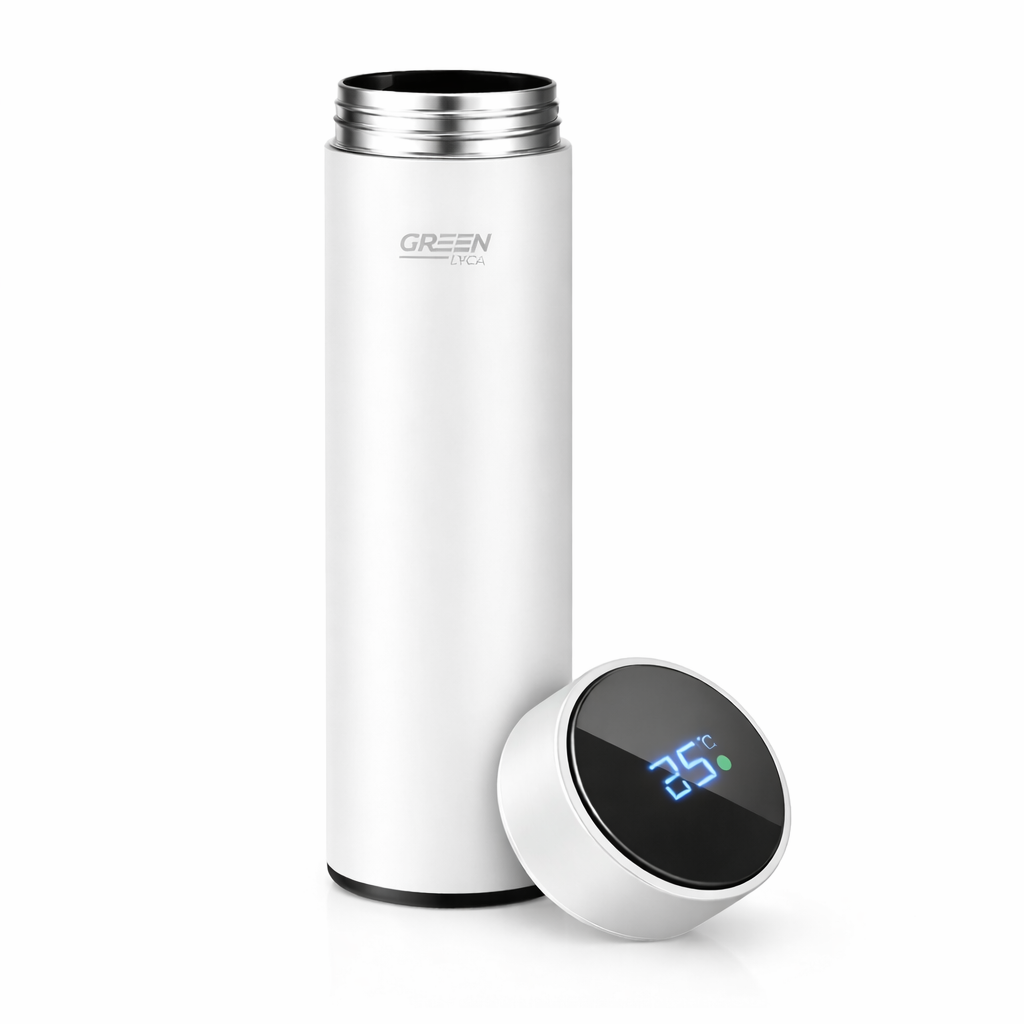 Kynley Botella Térmica 500ml de Acero Inoxidable sin BPA, Termo de Doble Pared al Vacío, Botella Aislante para Bebidas Frías y Calientes, Ideal para, Oficina y Deporte, ✅ Entrega en España en 48/72 horas