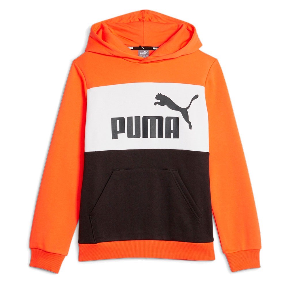 Puma Ess Block Hoodie Fleece Eucalyptus  Casual Vuelta al cole Niño/Niña Sudaderas, Vestidos, Chaqueta Polar y Cortavientos Niño