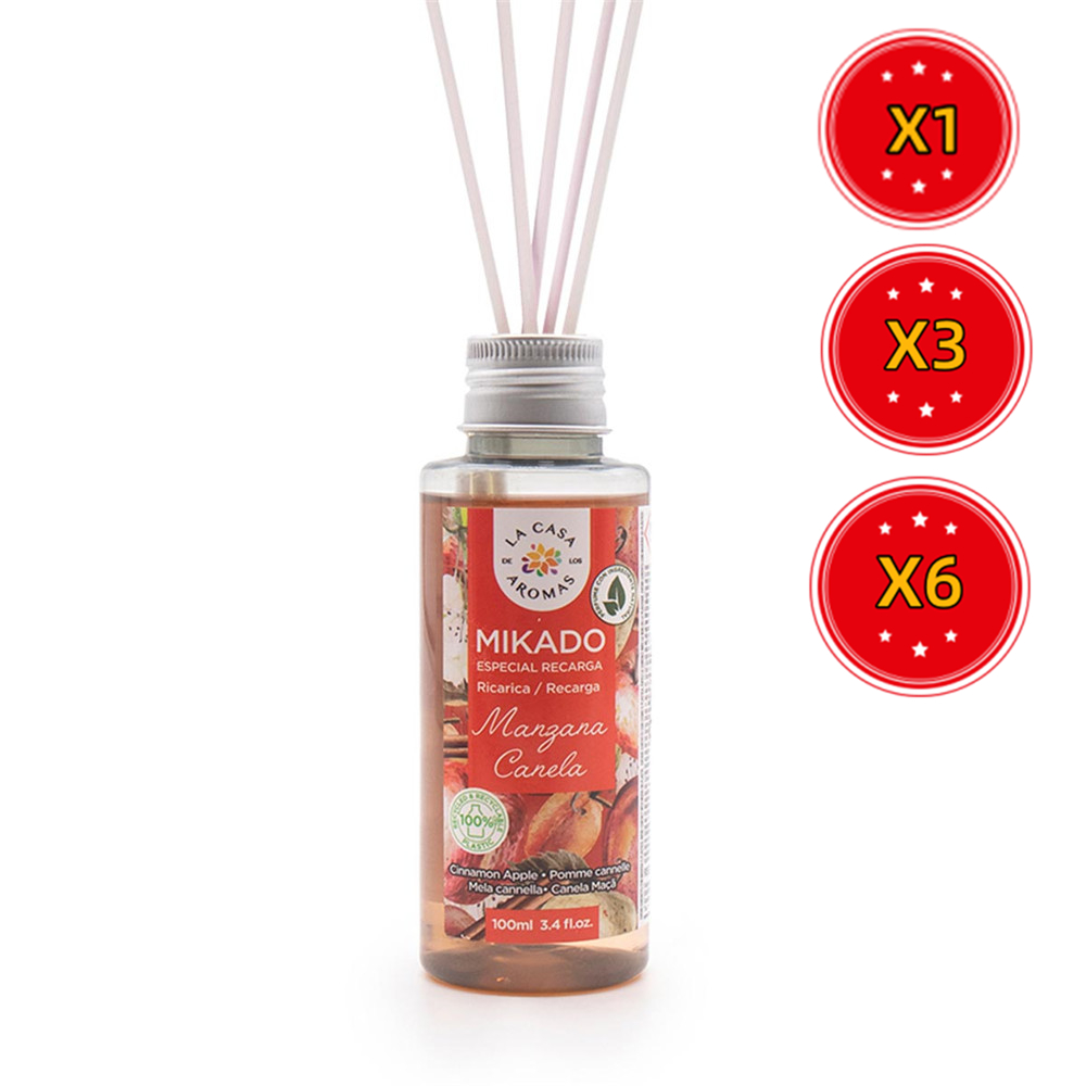 Mikado Fragancias Exquisitas 100 Ml - Pack 1/3/6 Unidades - Aromaterapia para el Hogar