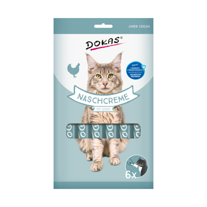 DOKAS Snack cremoso de Hígado y Pollo 6x15 gr