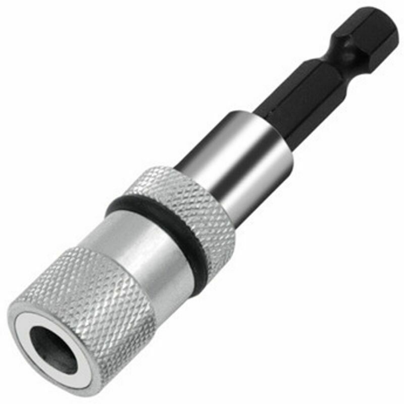 CA Portapuntas magnético Carivent con tope profesional, plateado, longitud 66 mm
