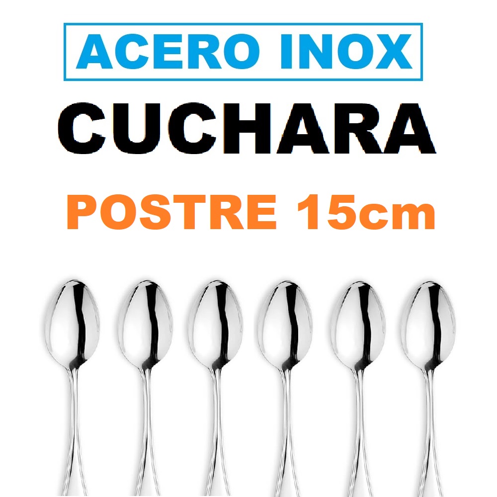 tenedor de postre,tenedor acero inoxidable,pack 6 tenedores de postre 15cm X 2.05cm,acero inox 18/0,gerimport,fespu