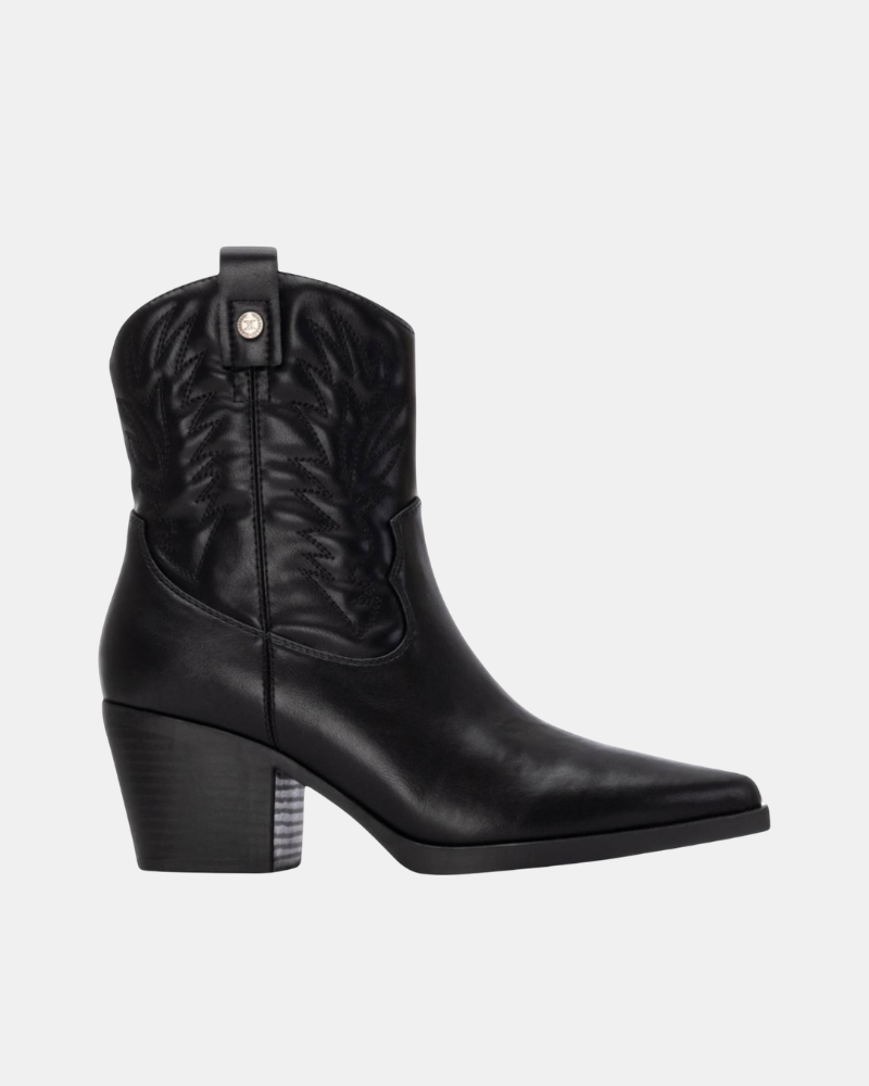 XTI 144305 Botines Cowboy Bajos Mujer Negro