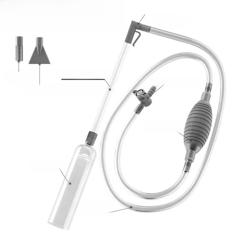 TK Kit De Limpieza Para Acuario Con Sifón De Vacío Y Tubo De Extensión Herramienta Para Lavar Grava Y Cambiar Agua En Tanque De Peces