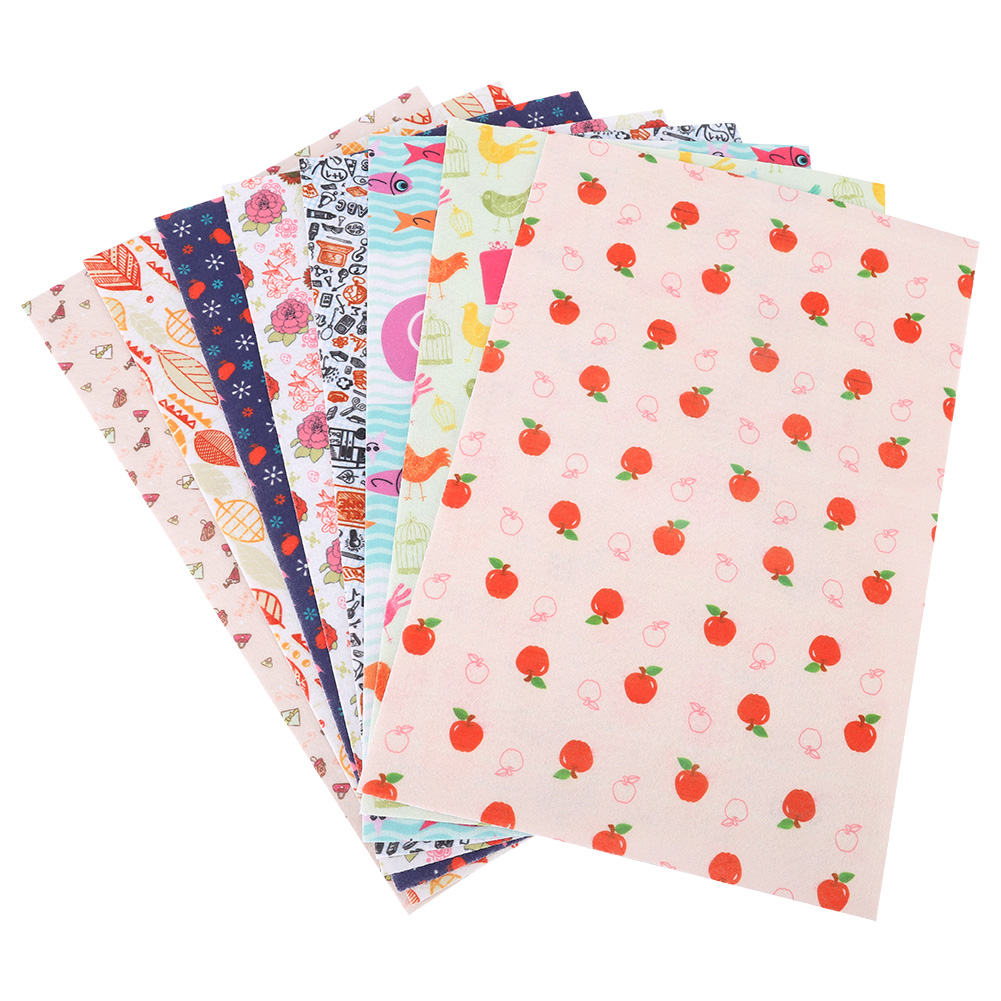 TK Juego de 8 piezas de tela no tejida para manualidades de costura Batik