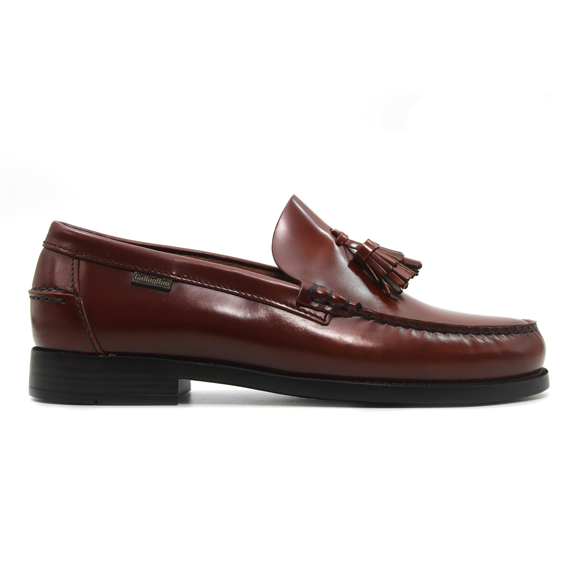 Callaghan 16101 Zapato mocasín, de piel, con borlas, suela de goma,castellanos clásicos para caballero