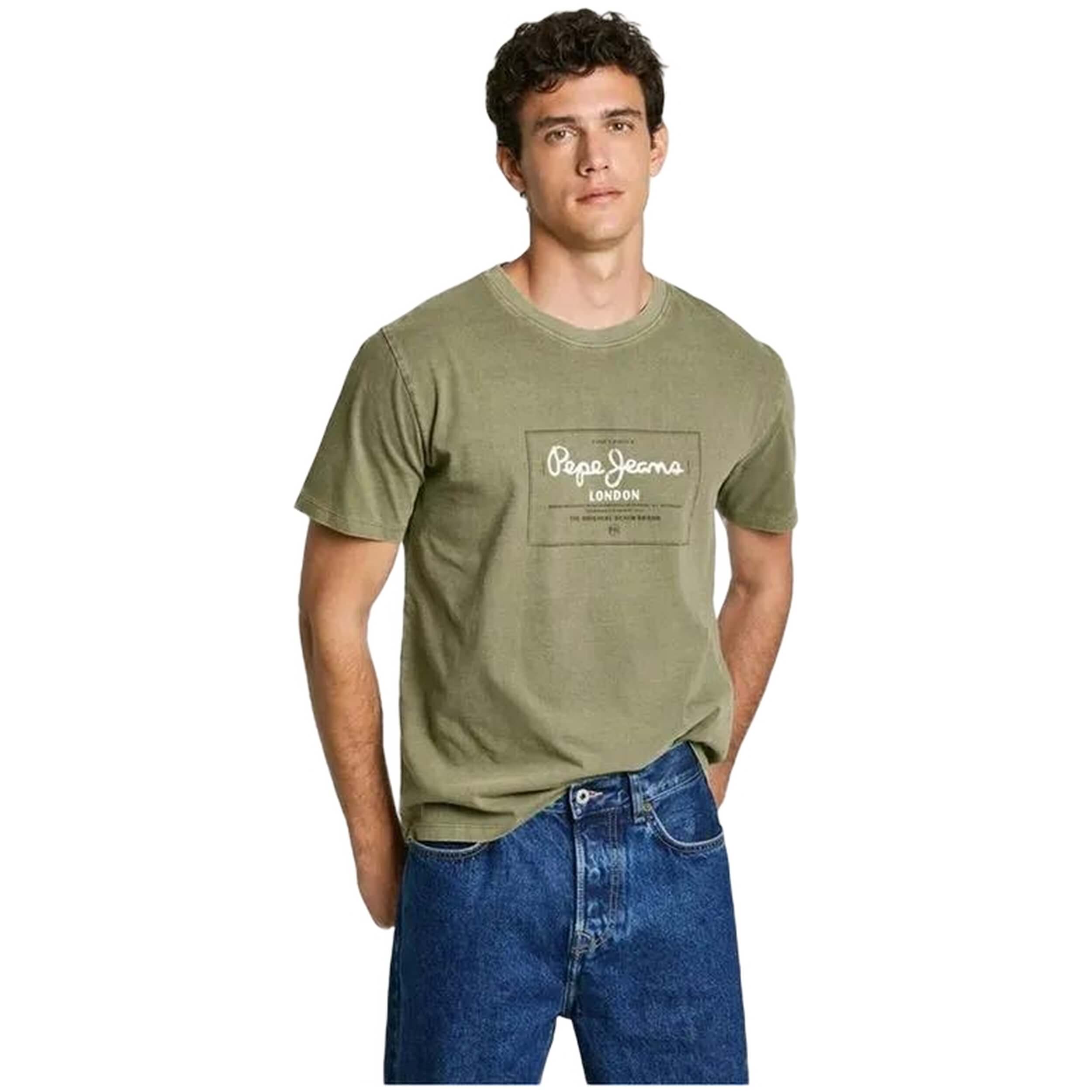 Camisetas De Manga Corta Pepe Jeans modelo PM509650-734 para HOMBRE en color Verde