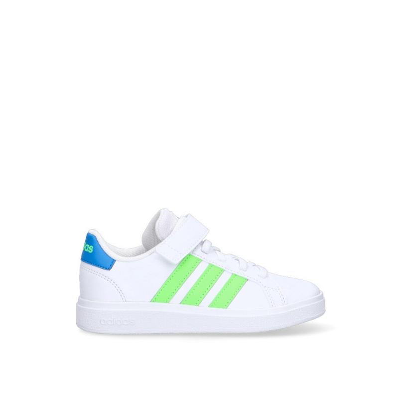 Zapatillas Casual Adidas - Niño - Suela Plana - Modelo Gw6515 - Color Blanco