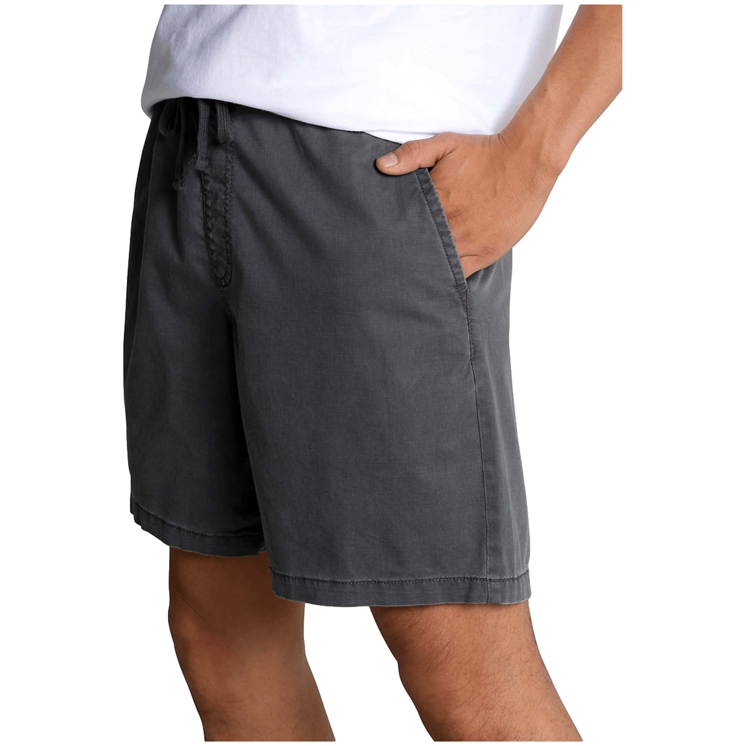 Pantalón Vans modelo Mn Range Salt Wash Relaxed Elastic Short en color Asphalt