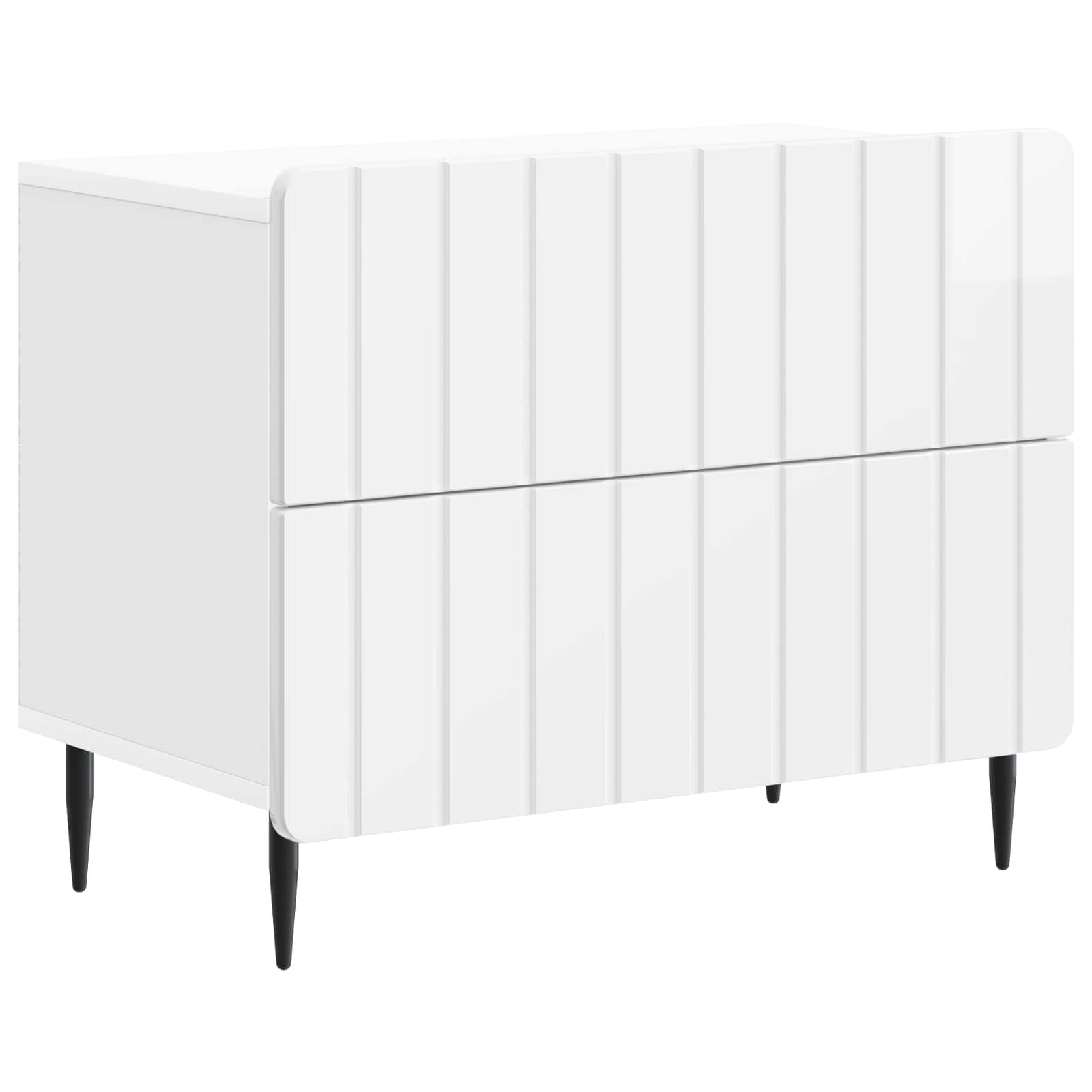vidaXL Armario de Noche 62 x 34,5 x 49,5 cm Madera de ingeniería Multicolor