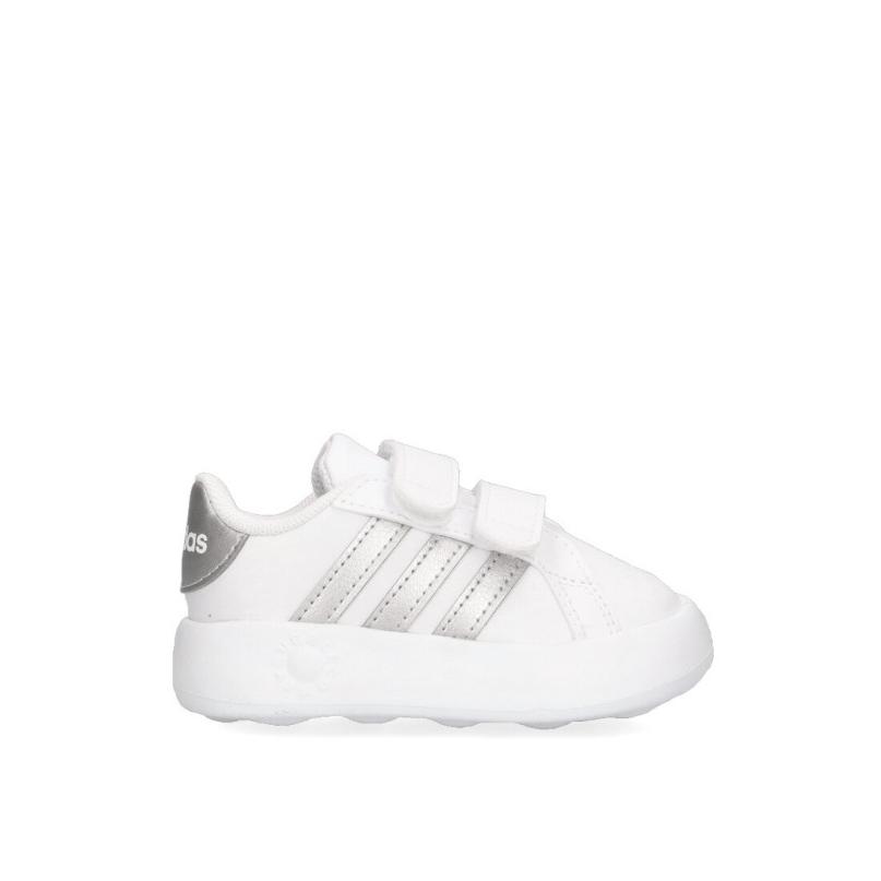 Zapatillas Casual Adidas - Niña - Suela Plana - Modelo Id5274 - Color Plata