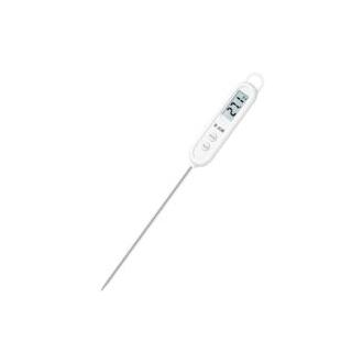 CA Termómetro de cocina , termómetro para carne, termómetro digital con sonda larga, termómetro para alimentos, termómetro de cocina con pantalla LCD, botón °F/°C, para barbacoa, repostería
