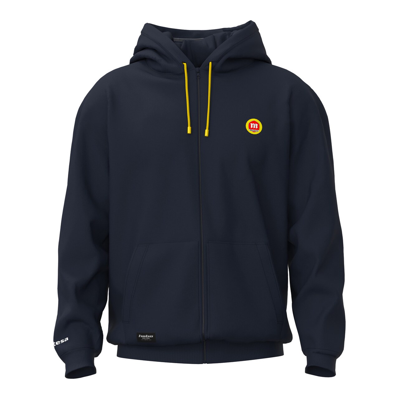 Sudadera Con Capucha Ajustable Y Bolsillos Logo Yellow MT4005ASA
