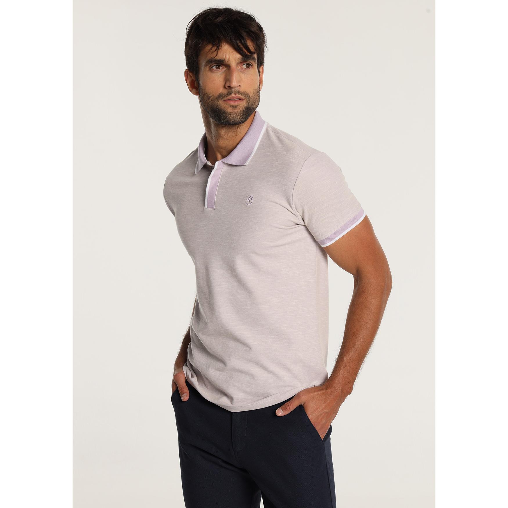BENDORFF - Polo Piqué Melangue Morado