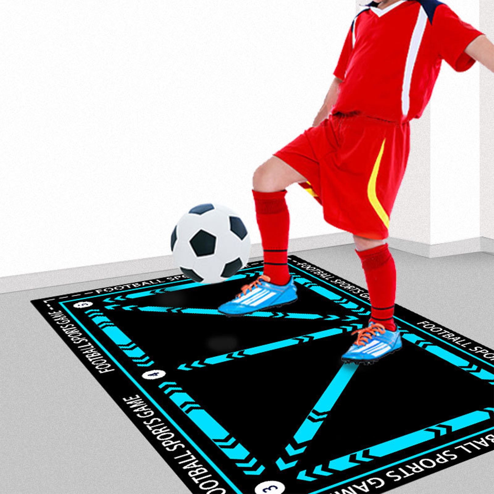 TK Alfombra De Fútbol Para Entrenamiento Control De Bola Accesorios De Entrenamiento De Fútbol Alfombra De Gimnasio Para Niños Alfombra De Pasos De Fútbol Antideslizante Resistente Al Desvanecimiento Lavable a Máquina