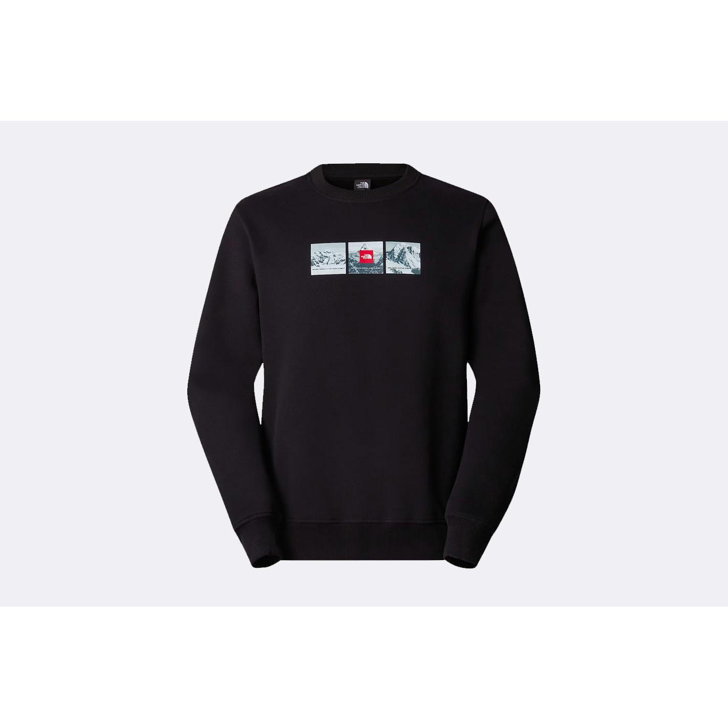 Sudadera de cuello redondo en color negro The North Face Expedition System