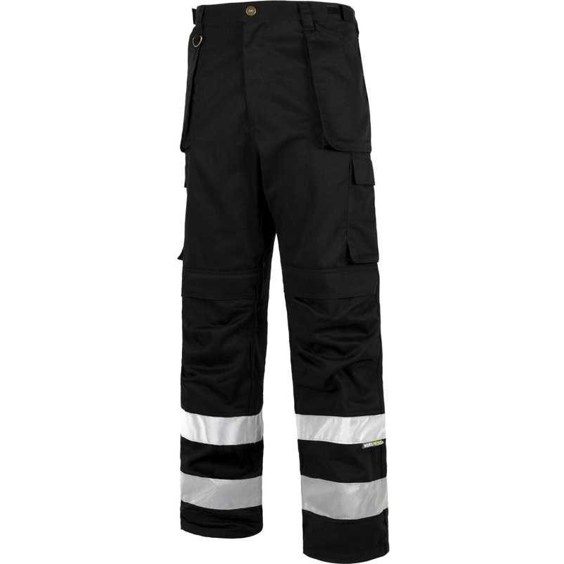 Pantalón de Trabajo Multibolsillos con Cintas Reflectantes